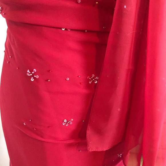 Vintage long Prom/Evening/Formal/Bridesmaid dress - Picture 4 of 7